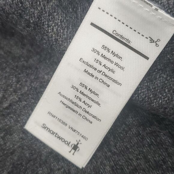 SMARTWOOL Sparwood Colorblock Crewneck Sweater Large - Picture 7 of 9